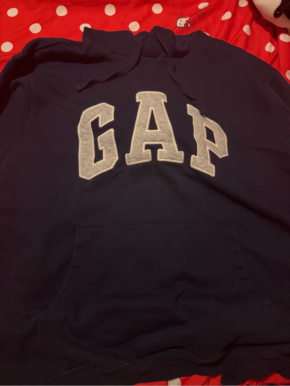 GAP Navy Hoodie with White Logo